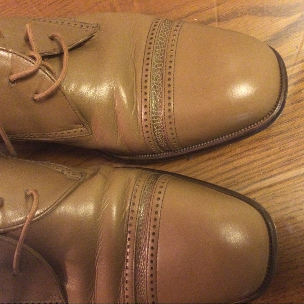 Moreschi Light Brown Oxfords - Picture 6 of 8